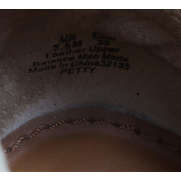 Sam Edelman Shoes Womens 7.5 Bootie Fashion Petty Leather Classic Tan Block Heel - Picture 14 of 14